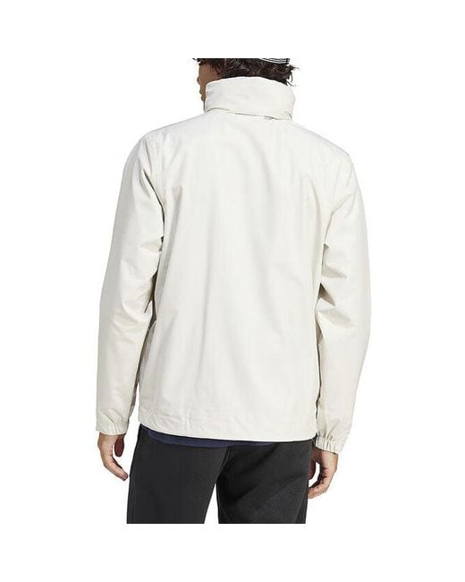 Adidas White Bsc 3-Stripes Rain.Rdy Jacket Asia Sizing for men