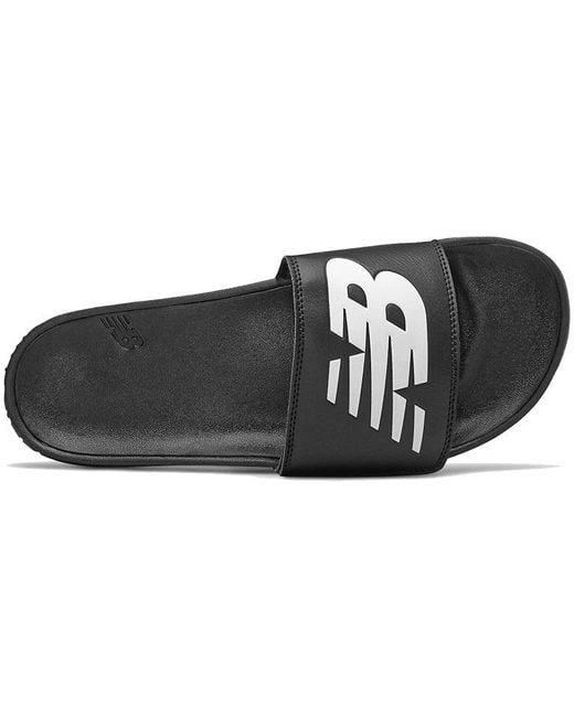 New Balance Black 200 Adjustable Slides for men