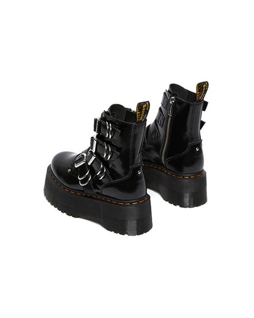 Dr. Martens Black (Wmns) Jadon Max Hdw 4 Strap Boot