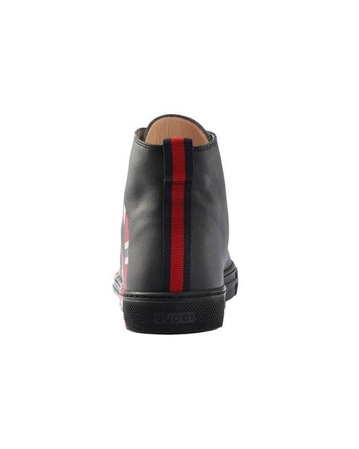 Gucci Black Leather High Top 'Snake' for men