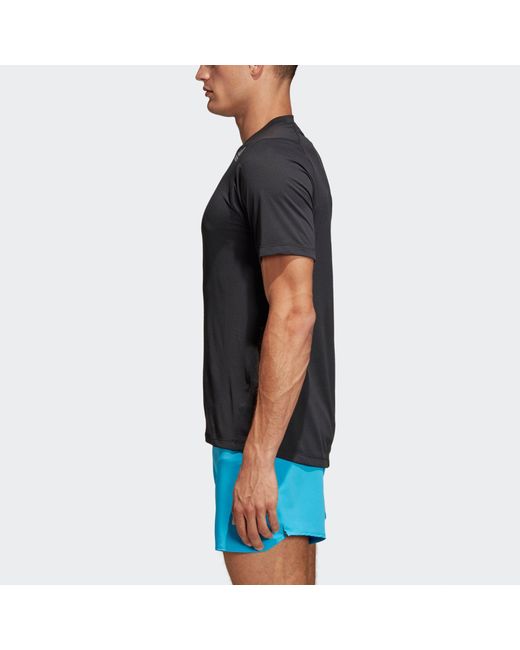 Adidas Black Fl_360 Z Ft Grd Running Sports Training Short Sleeve for men