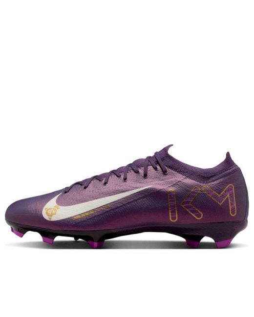 Nike Purple Mercurial Vapor 16 Pro Fg 'Kylian Mbapp-Grand Pale Ivory' for men