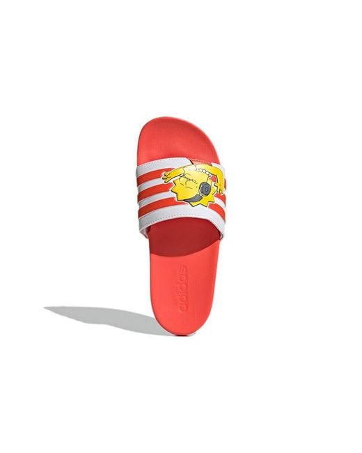 Adidas Red (Wmns) The Simpsons X Adilette Comfort Slides 'Lisa'