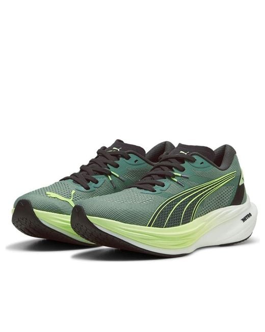 PUMA Green Deviate Nitroâ 3 Road Running Shoes for men