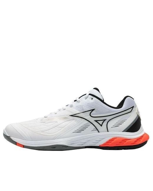 Mizuno White Wave Fang 2 Fiery Coral' for men