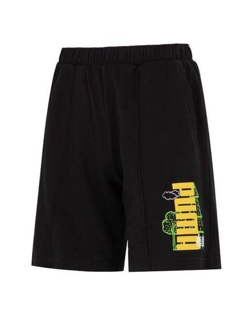 PUMA Black Logo Nature Shorts for men