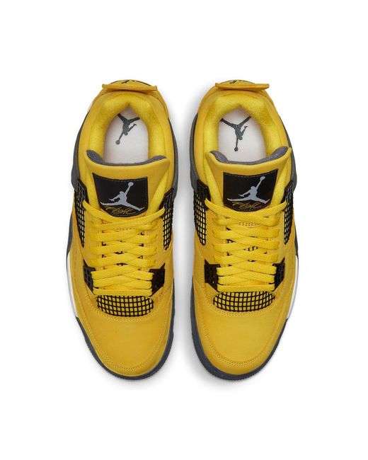 Nike Yellow 4 Retro 'Lightning' 2021 for men