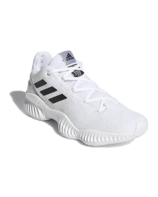 Adidas White Pro Bounce 2018 Low 'Crystal' for men