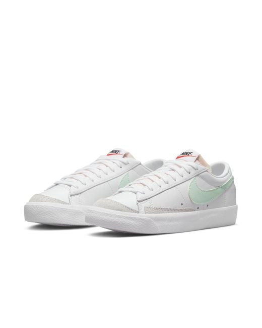 Nike White Blazer Low