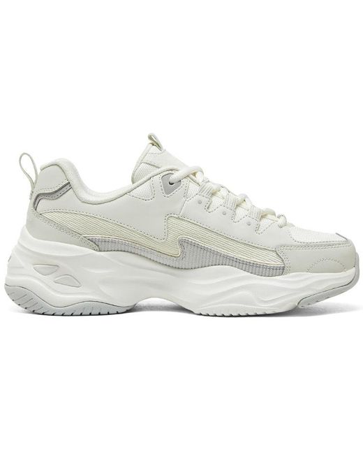 Skechers White D'Lites 4.0 Shoes Light' for men