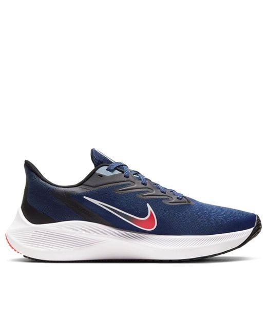 Nike Blue Zoom Winflo 7 S Running Trainers Cj0291 Sneakers Shoes for men