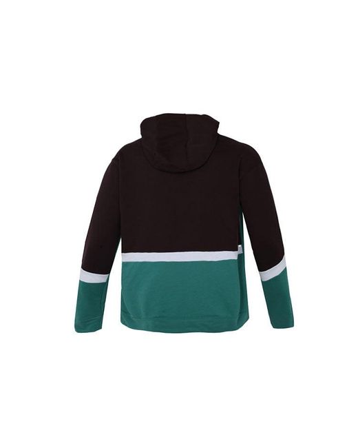 Nike Green Logo Printing Colorblock Pullover Lake for men