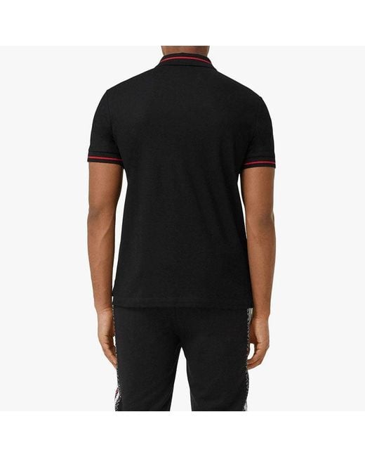 Burberry Black Short Sleeves Polo Shirt for men