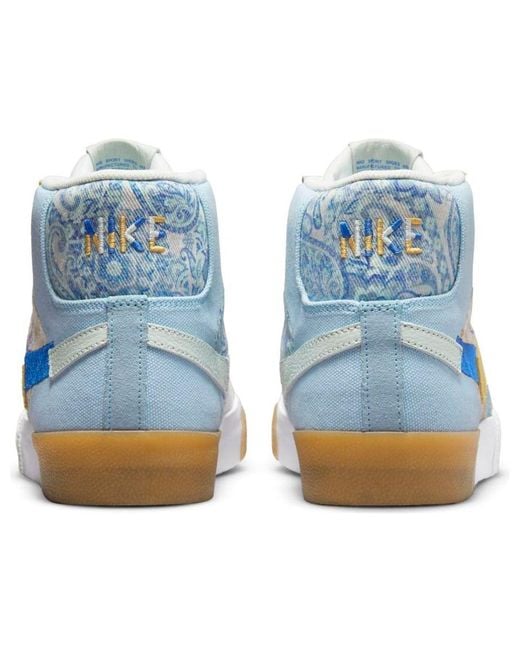 Nike Blue Zoom Blazer Mid Premium Sb 'Paisley Pack for men