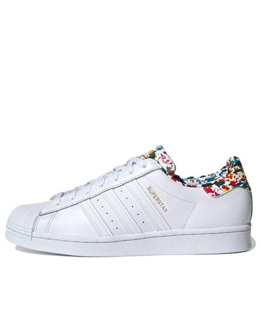 Adidas White Superstar Splatter' for men