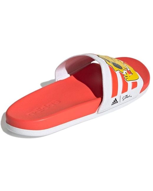 Adidas Red (Wmns) The Simpsons X Adilette Comfort Slides 'Lisa'