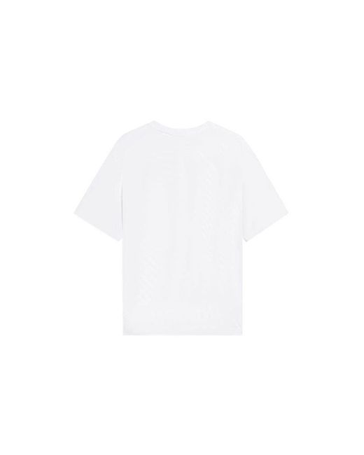 Li-ning White Badfive Graphic T-shirt for men