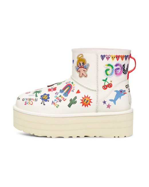 Ugg Metallic (Wmns) Classic Mini Boot 'Humberto Cruz Pop Sketch'