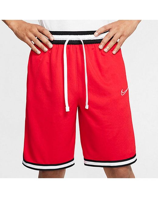 Nike Red Dri-Fit Dna Quick Dry Basketball Sports Drawstring Shorts Large for men