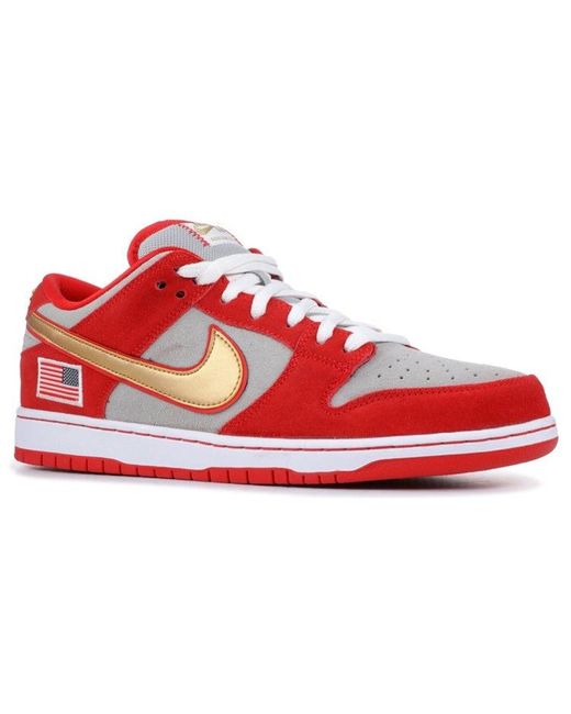Nike Red Sb Dunk Low 'Nasty Boys' for men