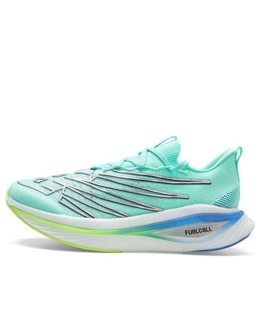 New Balance Blue Fuelcell Supercomp Elite V3 'Bright Mint' for men