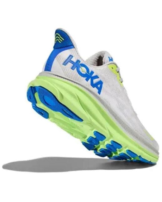 Hoka One One Blue Clifton 9 Wide 'Stardust Electric Cobalt' for men