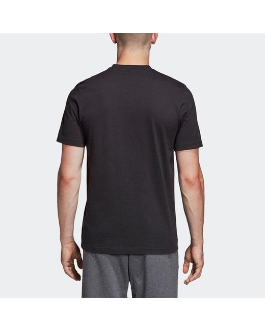 Adidas Black E Lin Tee Casual Sports Short Sleeve for men
