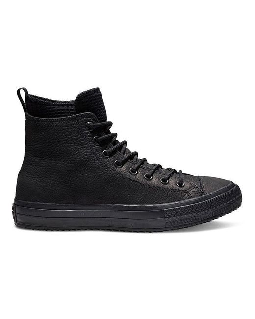 Converse Black Chuck Taylor All Star Waterproof Hi 'Triple' for men