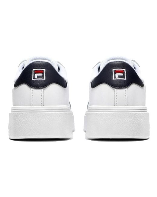 Fila White Court Plumpy Low Top Board Shoes