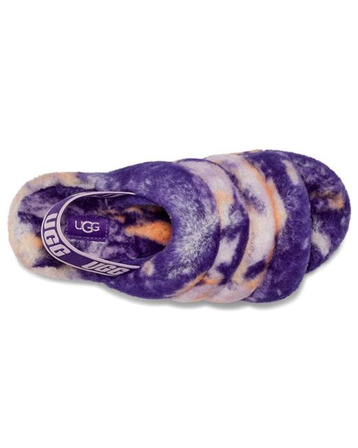 Ugg Purple (Wmns) Fluff Yeah Slide Marble Night'