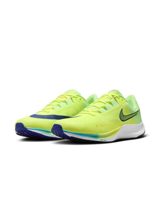 Nike Green Air Zoom Rival Fly 3 'Volt Lime Blast' for men