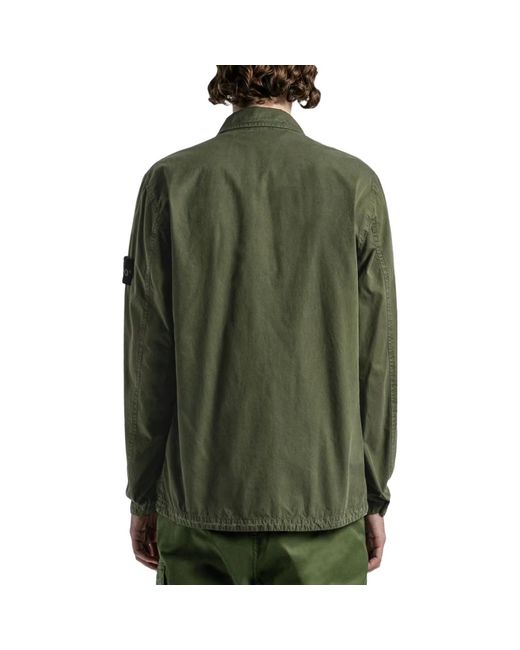 Stone Island Green Overshirt for men