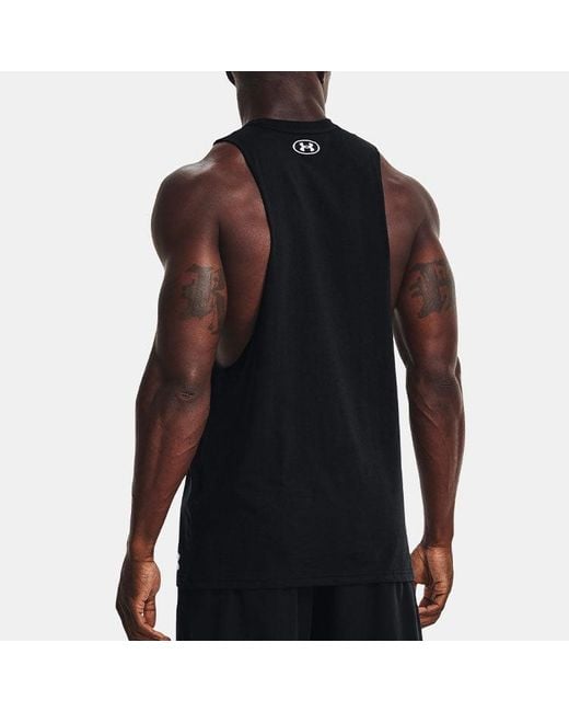 Under Armour Black Project Rock Brahma Bull Tank for men