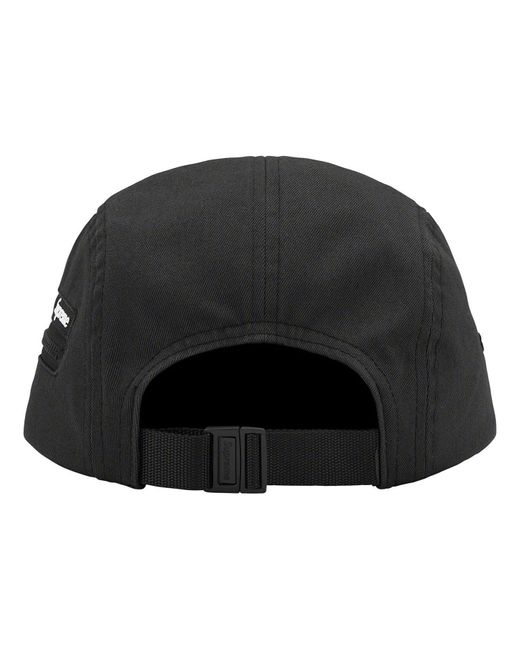 Supreme Black Zip Pocket Camp Cap for men