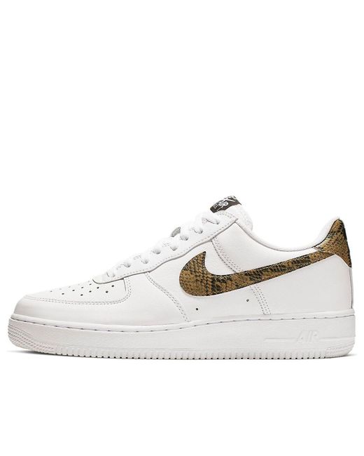 Nike White Air Force 1 Low Retro 'Ivory Snake' Ao1635-100 for men
