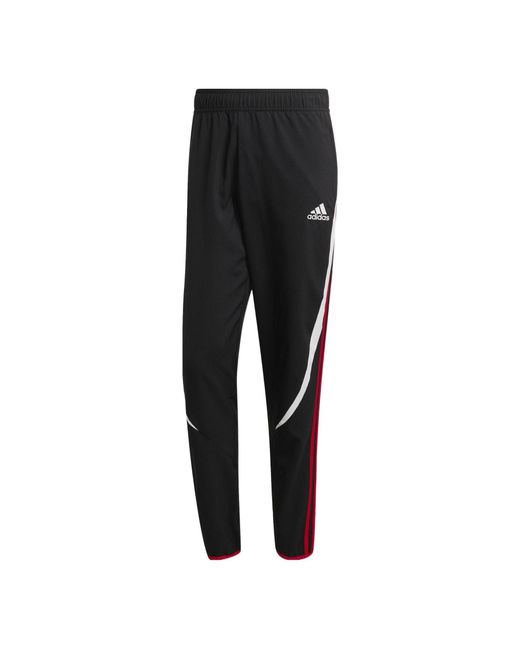 Adidas Black ' Contrasting Colors Vertical Stripes Logo Casual Sports Pants/Trousers/Joggers for men