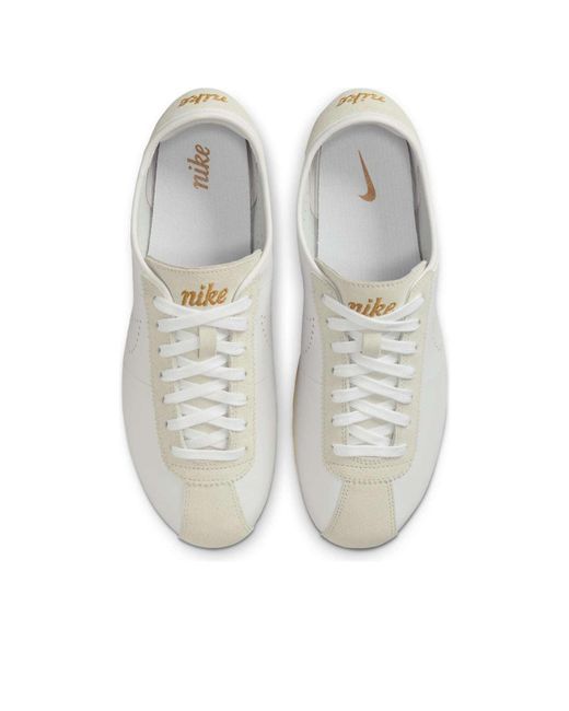 Nike White (Wmns) Cortez Bronze Perforated Swoosh'