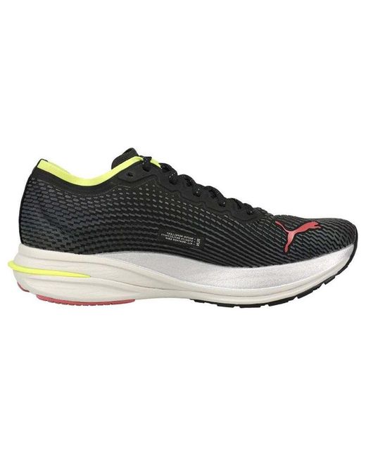 PUMA Black Deviate Nitro Wtr Running Shoes