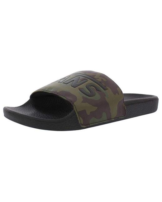 Vans Black Slide-On Minimalistic Casual Slippers for men