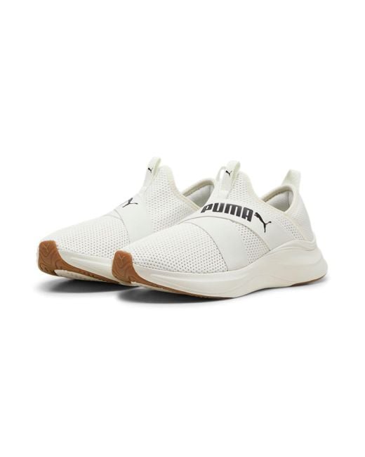 PUMA White (Wmns) Softride Harmony Slip-On 'Warm'