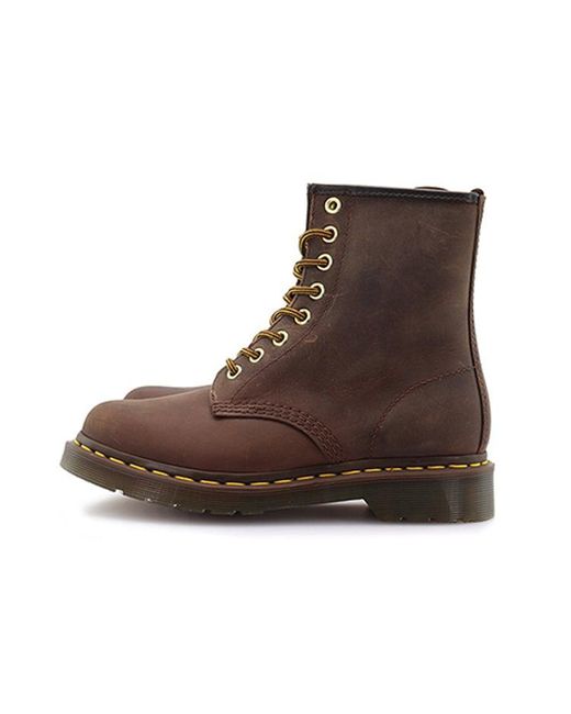 Dr. Martens Brown 1460 Aztec Crazyhorse Martin Boots Couple Style for men