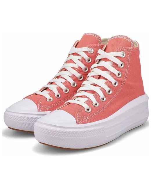 Converse Pink Chuck Taylor All Star Move Platform High Top Seasonal Color 'Ritual Rose' for men