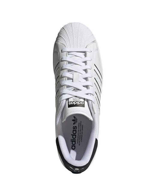 Adidas White Originals Superstar Shoes for men