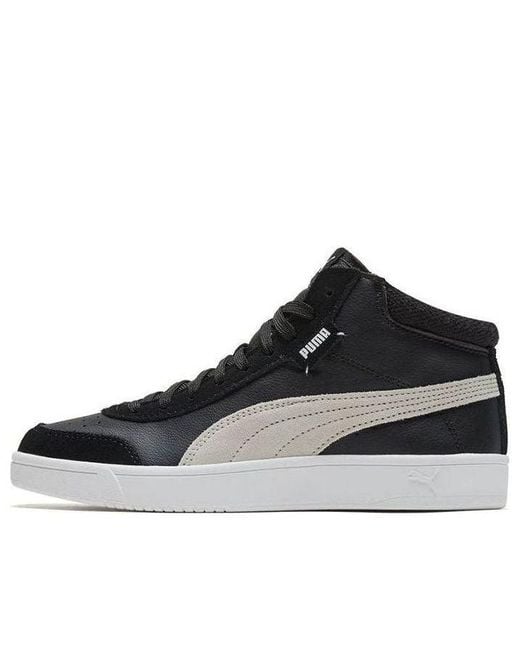 PUMA Black Court Legend Casual Skateboarding Shoes for men