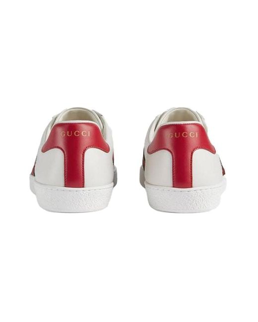 Gucci White Ace Low Cat' for men