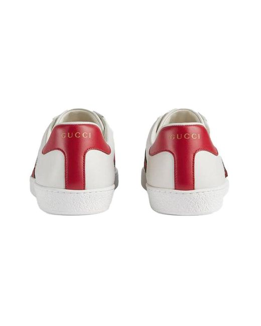 Gucci White Ace Low Cat' for men