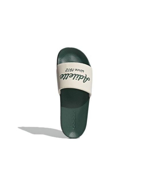 Adidas Green Adilette Slide Collegiate'