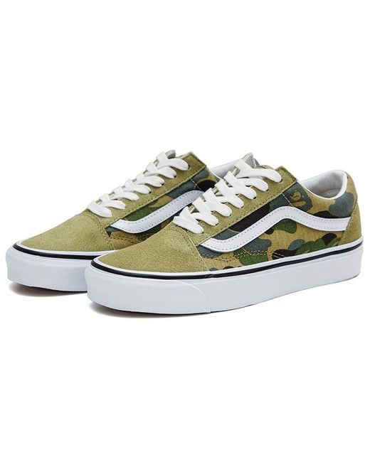 Vans Green Bape X Old Skool 36 Dx Camo' for men