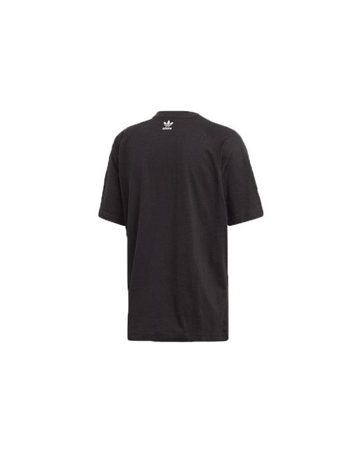 Adidas Black Originals Big Trefoil Boxy Tee for men