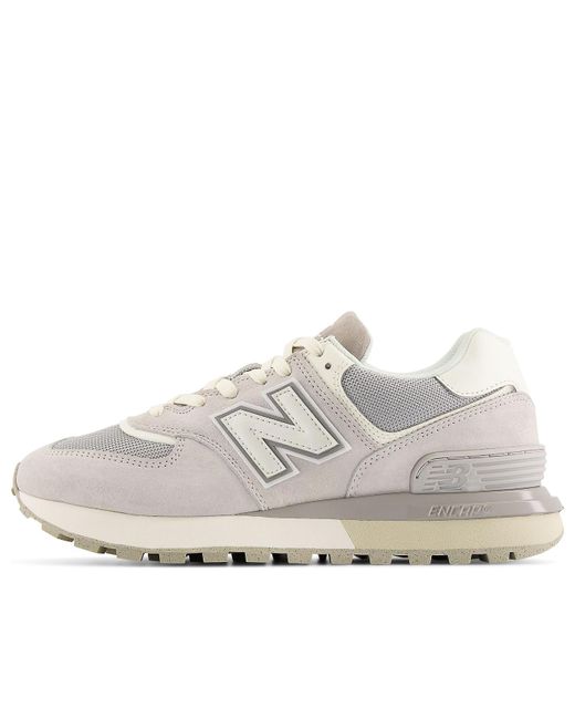 New Balance White 574 Legacy Sea Salt' for men